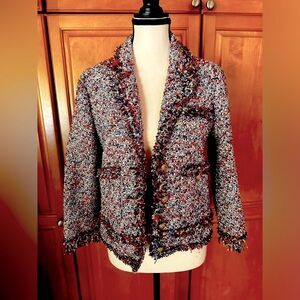 Zara multicolor Tweed Blazer Actual size Medium, Feels like Small